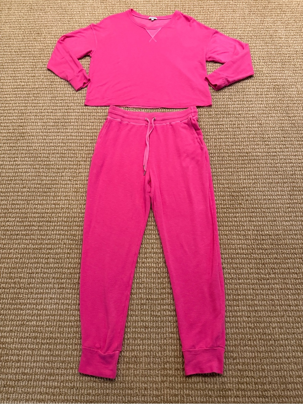 Splendid Pink Nebula Two Piece Matching Sweatsuit S/M